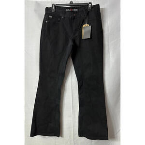 NWT Gravitate‎ MOTO100 Womens Black Bootcut Bike Motorcycle Jeans Size 12x32
